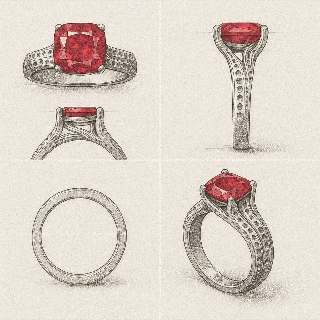 Réalisation d'une bague par Emilien Dinant de Blacksheep Jewelry