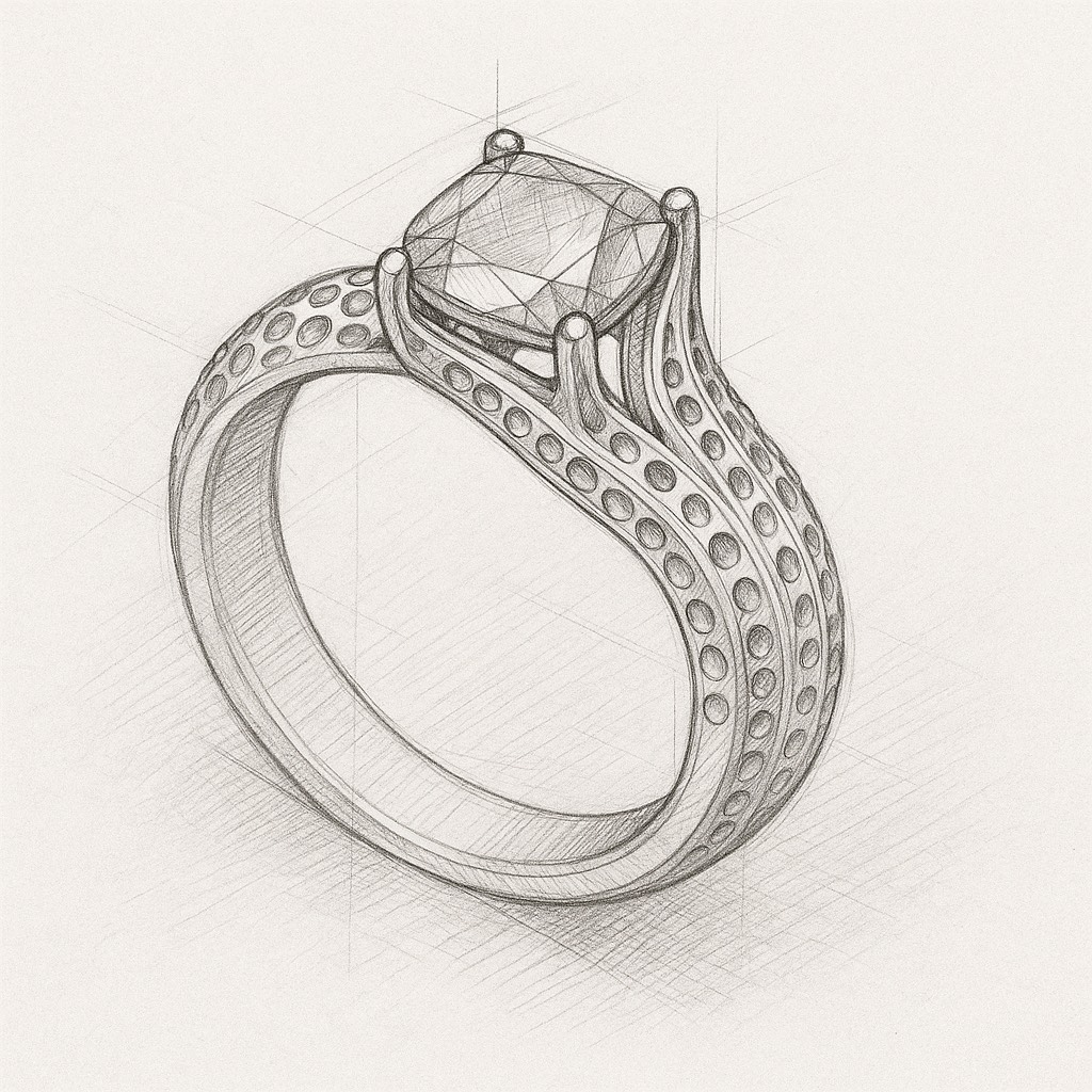 Réalisation d'une bague par Emilien Dinant de Blacksheep Jewelry